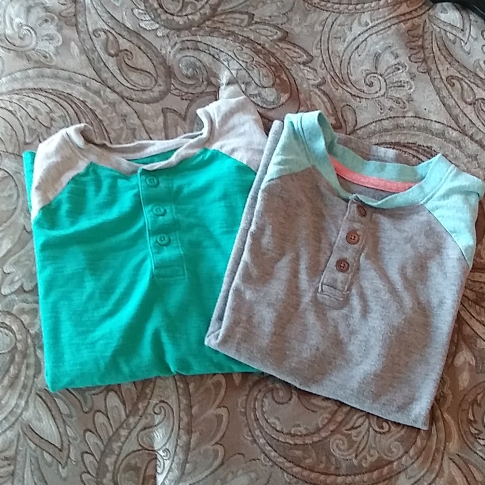 Boys button collar tees